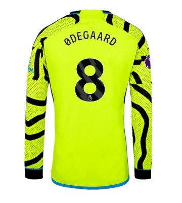 Arsenal Martin Odegaard #8 Replica Away Stadium Shirt 2023-24 Long Sleeve